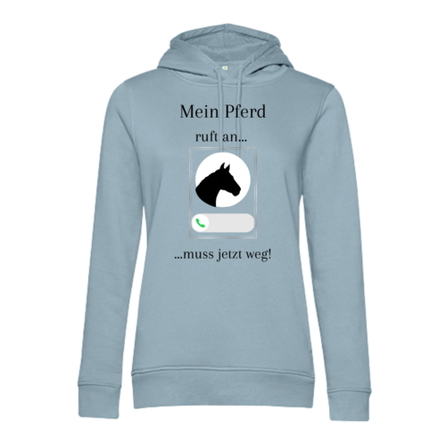 Hoodie "Mein Pferd ruft an..." – Bild 4