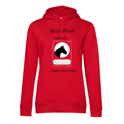 Hoodie "Mein Pferd ruft an..." – Bild 5
