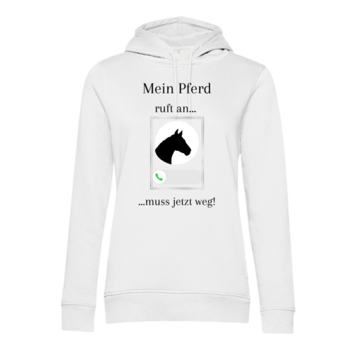 Hoodie "Mein Pferd ruft an..." – Bild 3